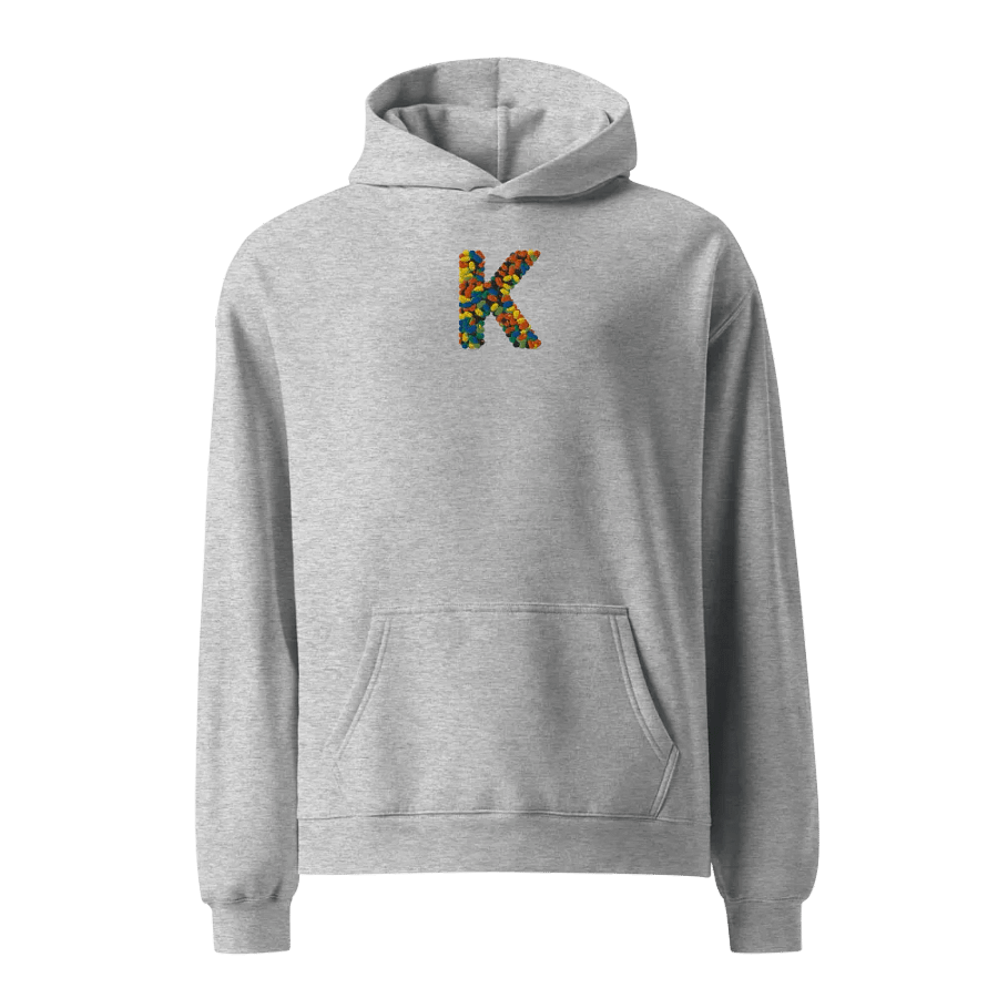 Initial Letter Of Name "K" is Embroidered Unisex Oversized Hoodie product image (1)