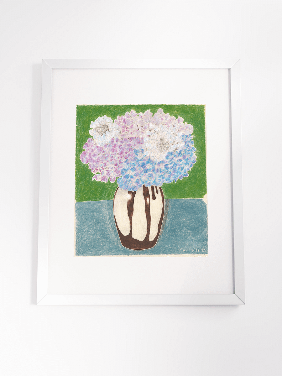 Hydrangeas 07.22.12 print framed product image (10)