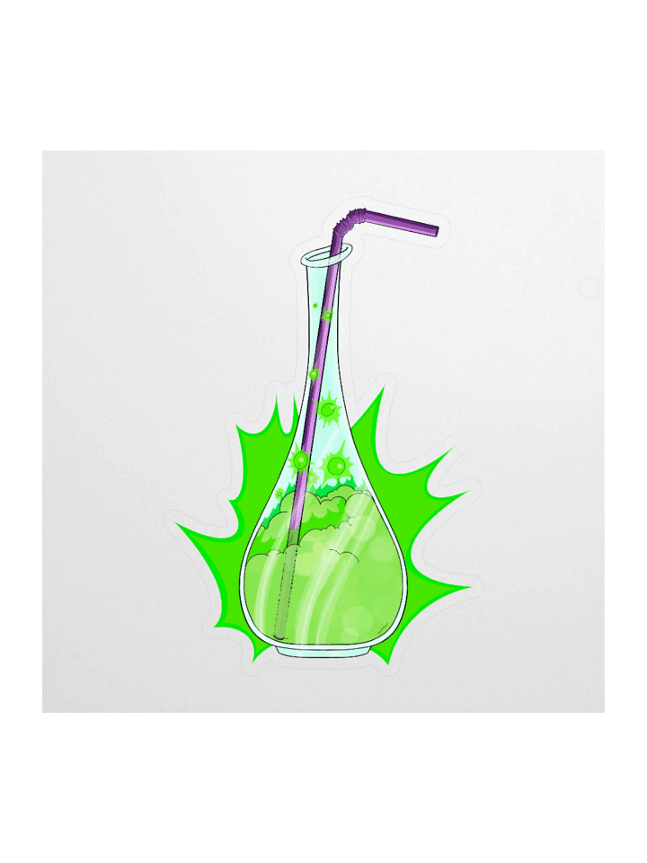 Matcha Beaker sticker product image (1)