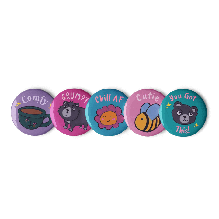 Grumpy Bear Pin Badges product image (1)