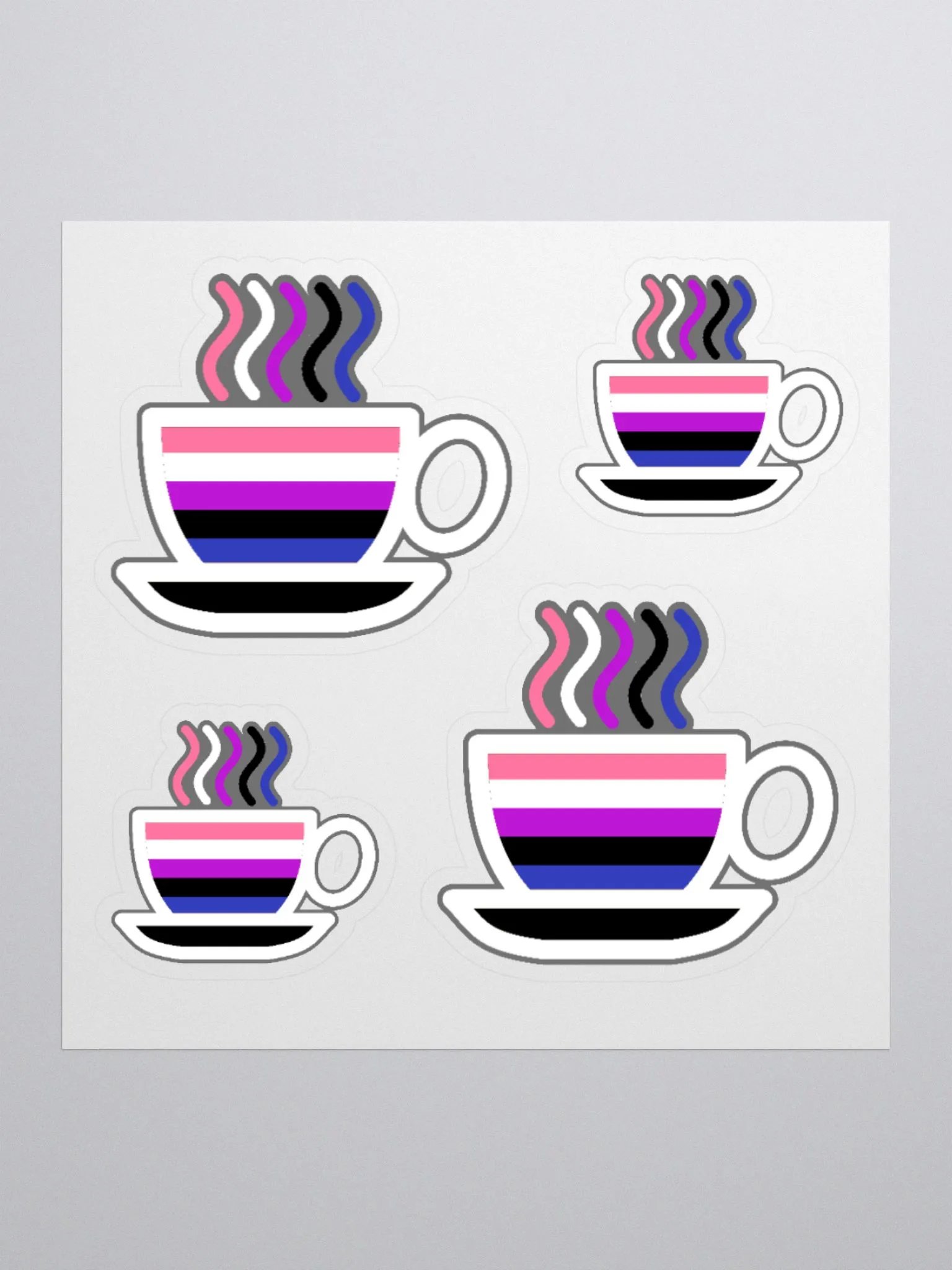 Fluid Emote Kiss Cut Sticker Sheet product image (3)