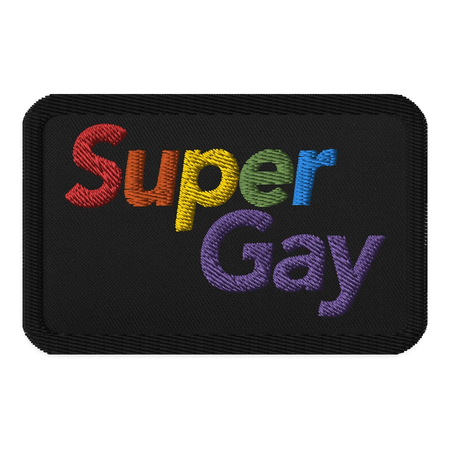 Super Gay Patch Rectangular product image (1)