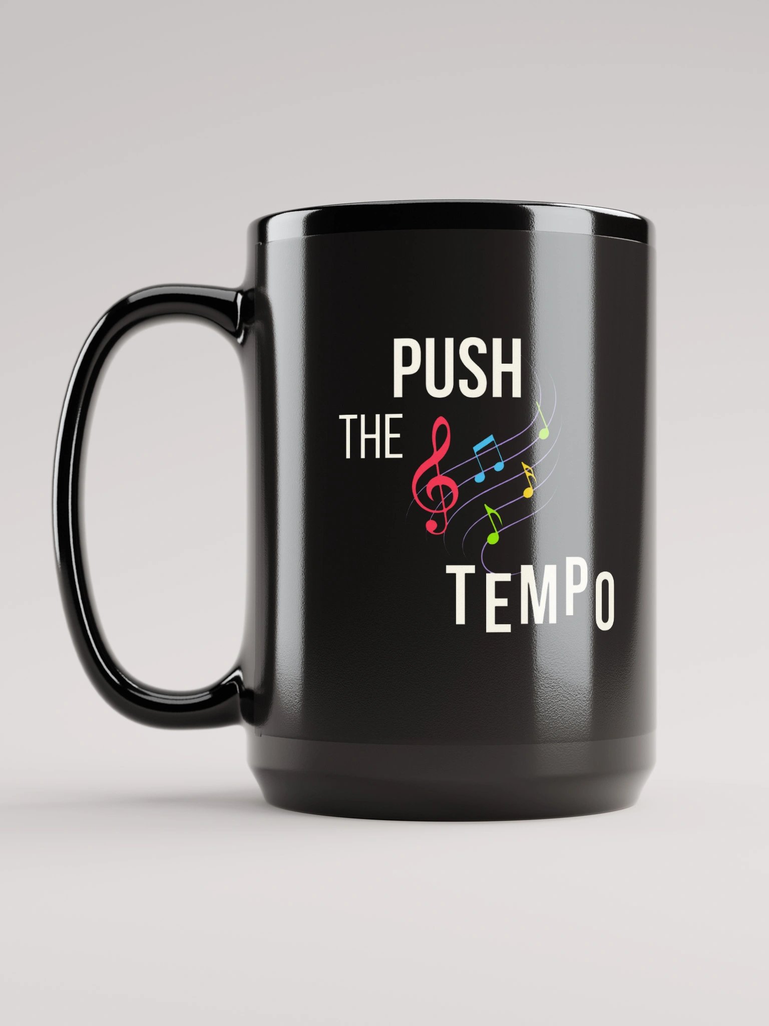 Musical Note Push The Tempo Colorful Mug product image (6)