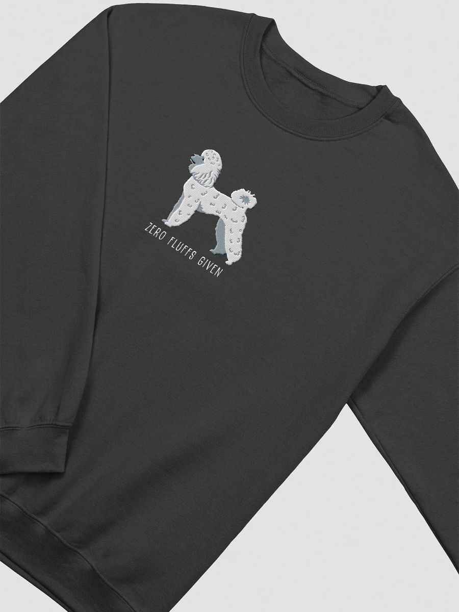 Zero Fluffs Given Sweatshirt (Embroidered) of a Mini Poodle(White) product image (17)