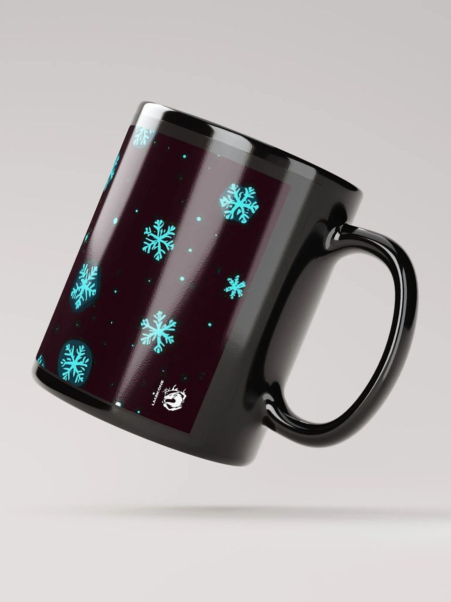 Starry Snowflake Black Mug product image (4)