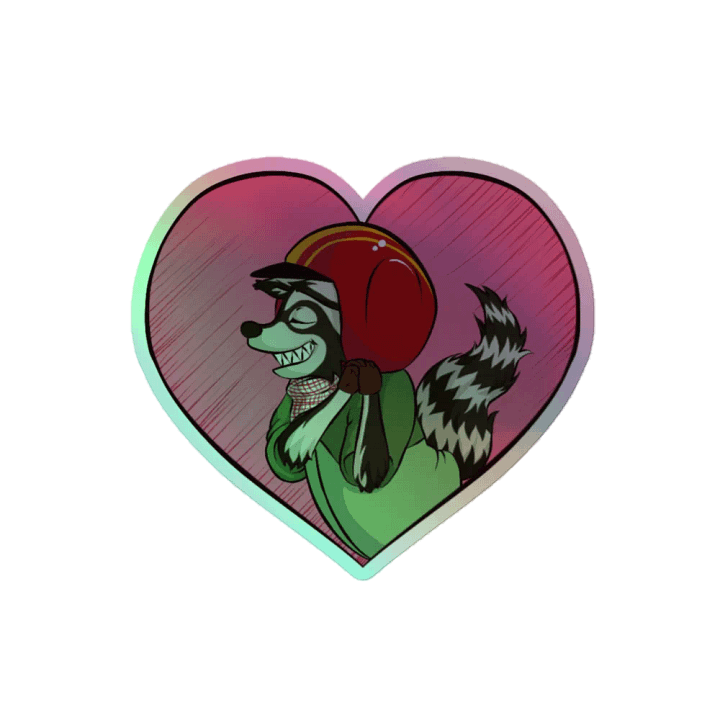Holographic TrashHeart Sticker product image (2)