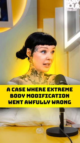 Body modifications are incredibly high risk 😬 #happyhour #happyhourpodcast #comedy #reels #clips