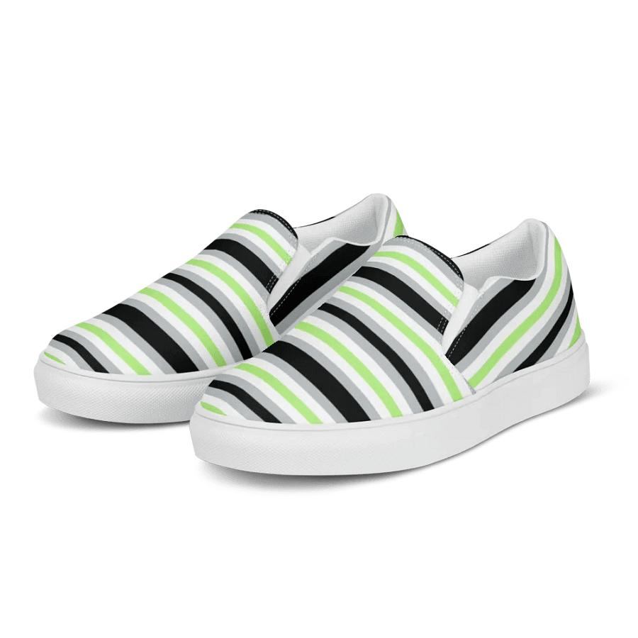 Mens Slip On Canvas - Agender Stripe product image (3)