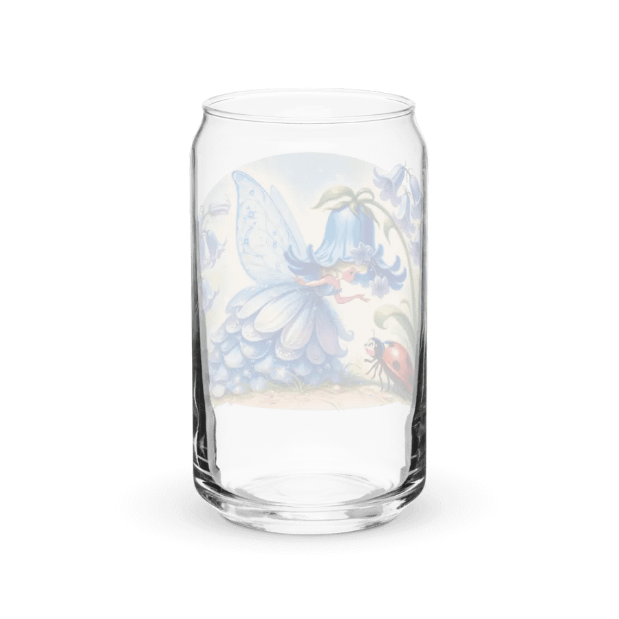 Bluebell Flower Fairy and Ladybug Glass with Optional Lid and Straw product image (38)