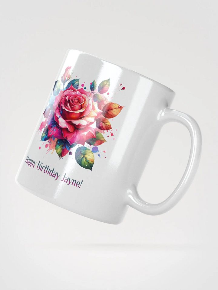 Happy Birthday Jayne White Glossy Mug product image (2)