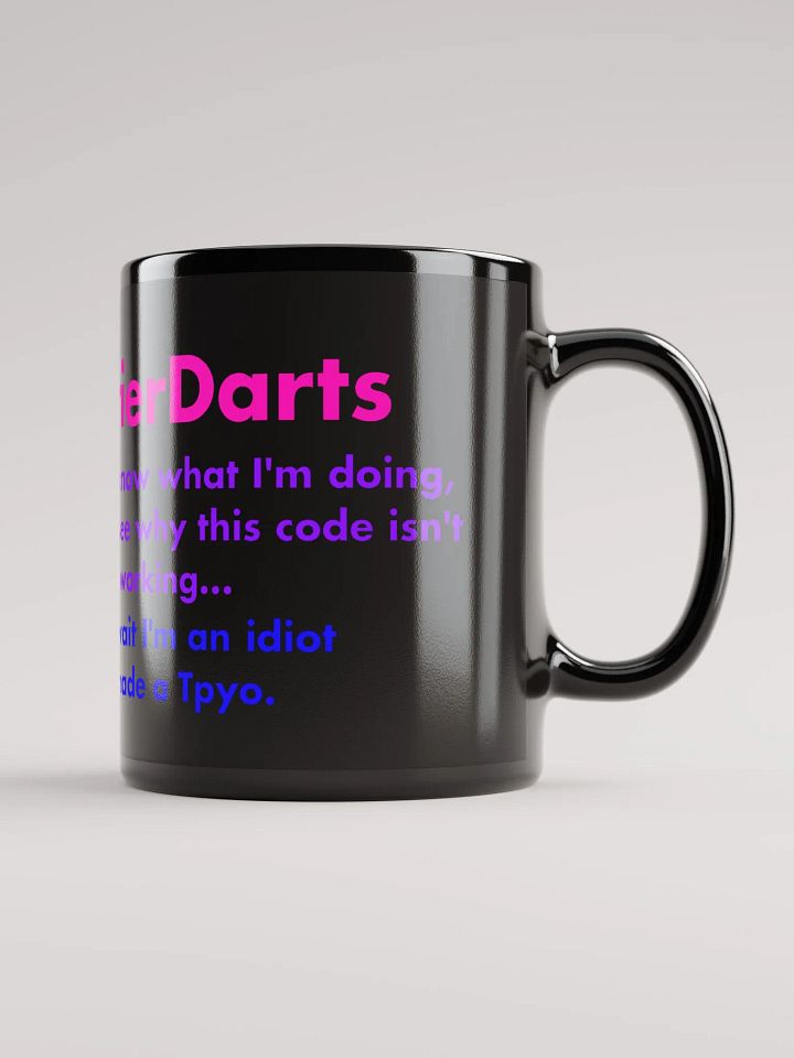 I made a Tpyo - Black Mug product image (1)