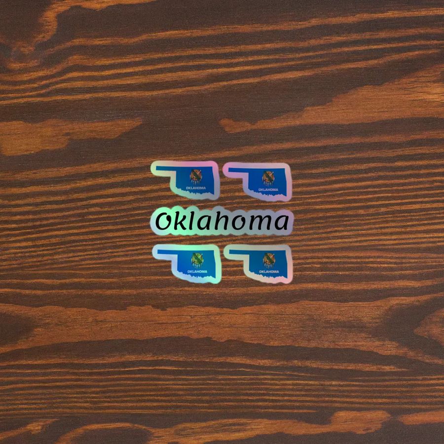 "Oklahoma" Holographic Sticker Sheet product image (9)