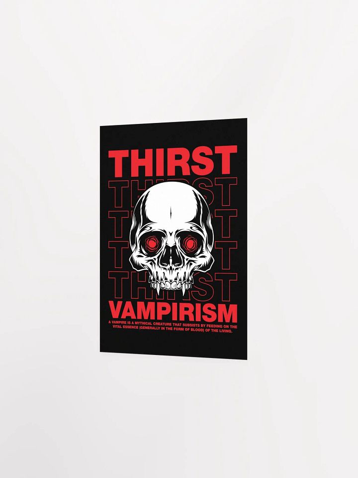 Retro Vampire Skull Poster – Gothic Horror Decor product image (18)