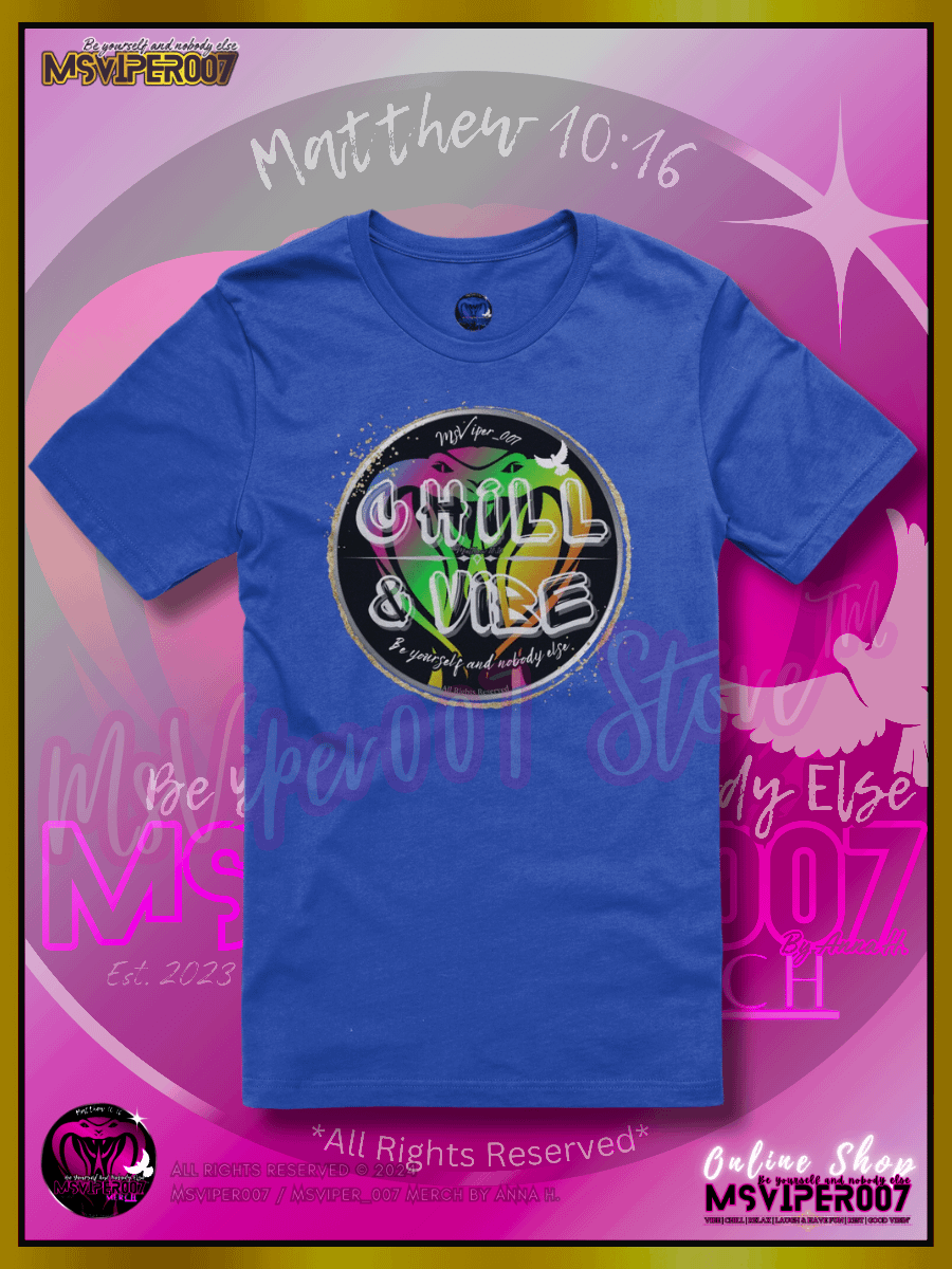 T-Shirt - MsViper007's "Chill & Vibe™ [spectrum]" Gaming Comfort T-shirt By Anna H. product image (1)