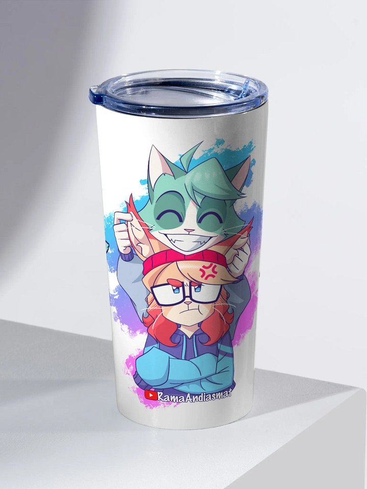 Cyan Teasing Alice's Ears 20oz Stainless Steel Tumbler product image (2)