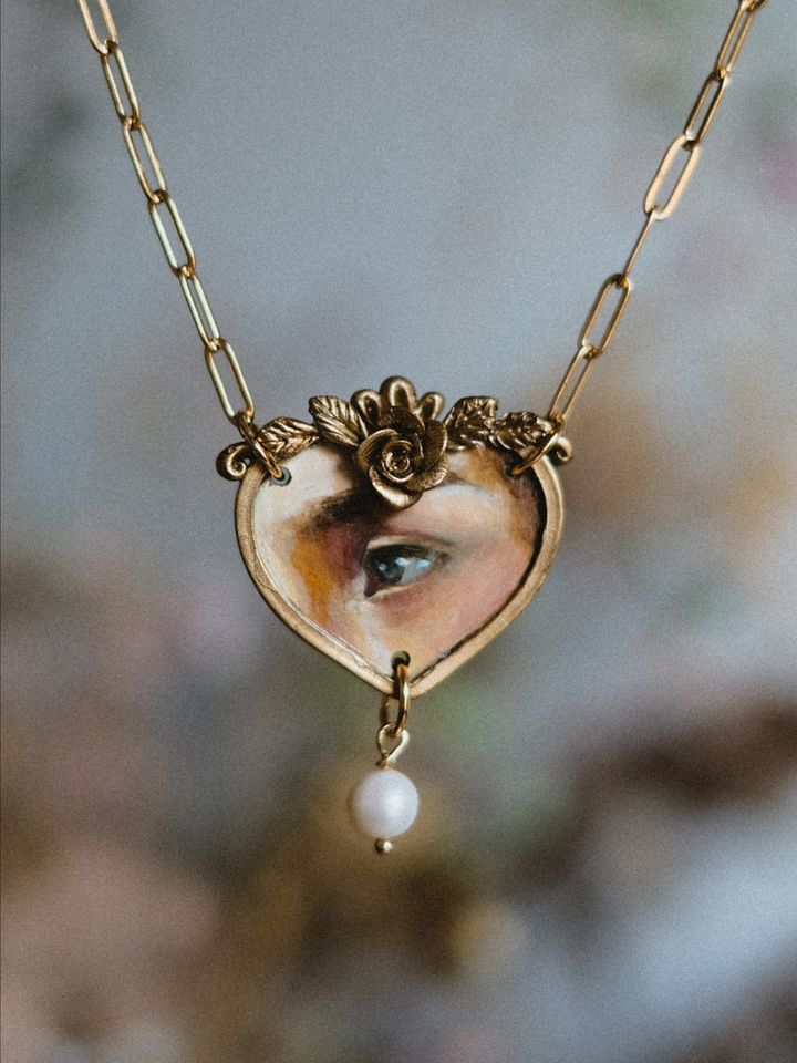 Heart Lovers Eye Necklace product image (1)