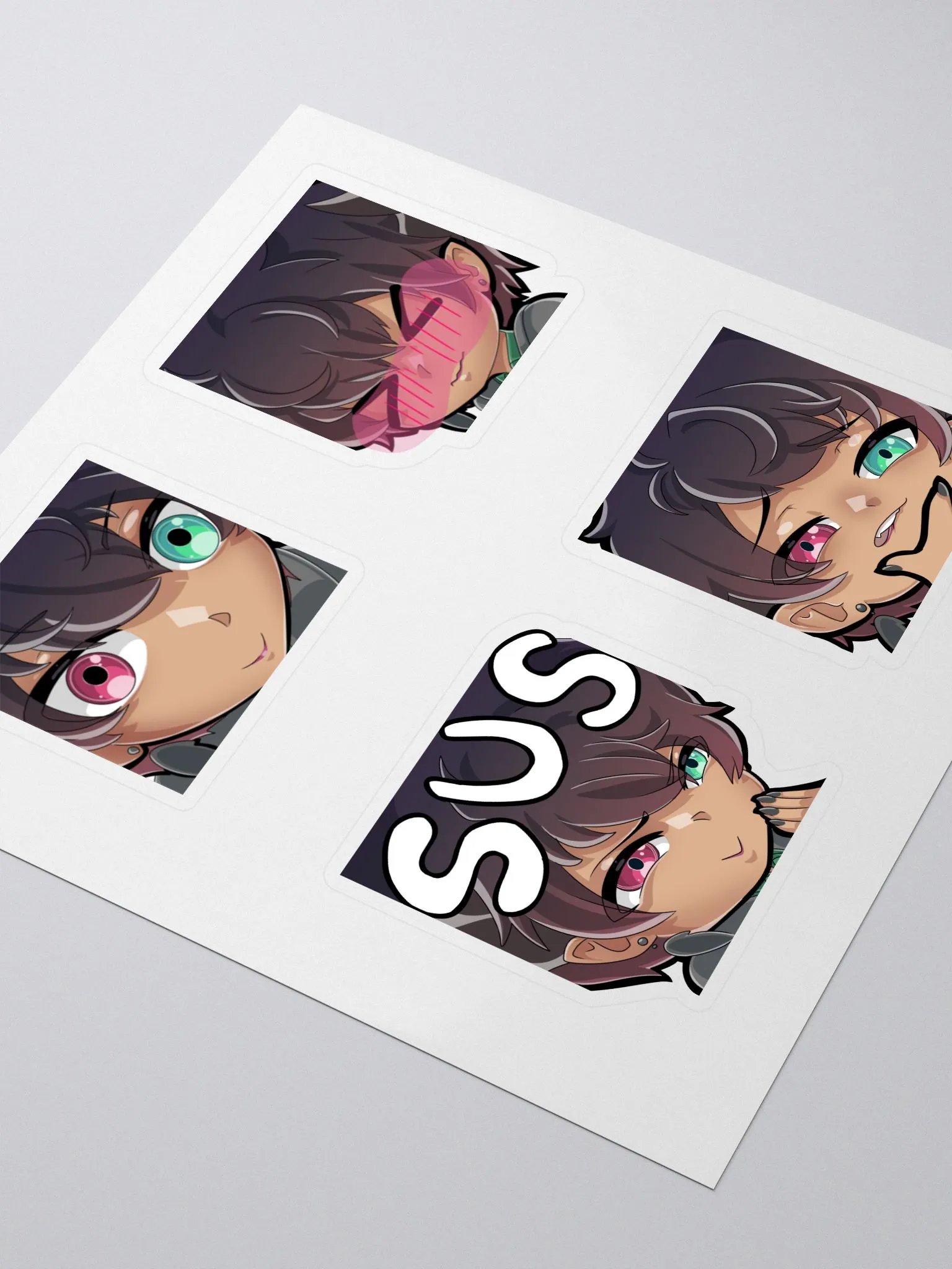 Raszy Alisza Emote Sticker Sheet product image (3)