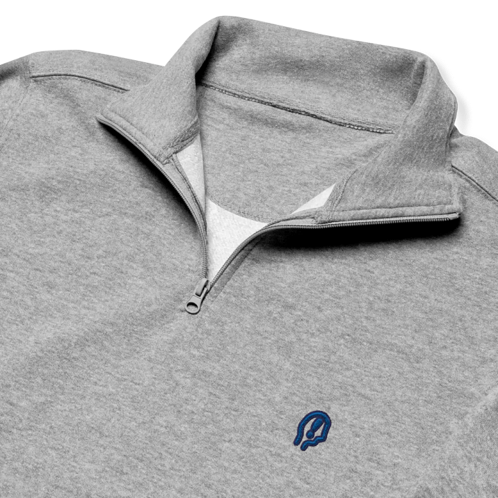 EXCLAIMING MENTALLY (lake design) embroidered quarter zip product image (6)