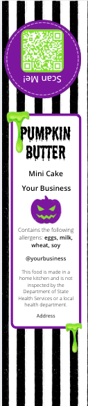 BeetleJuice Mini Cake Label Template product image (3)
