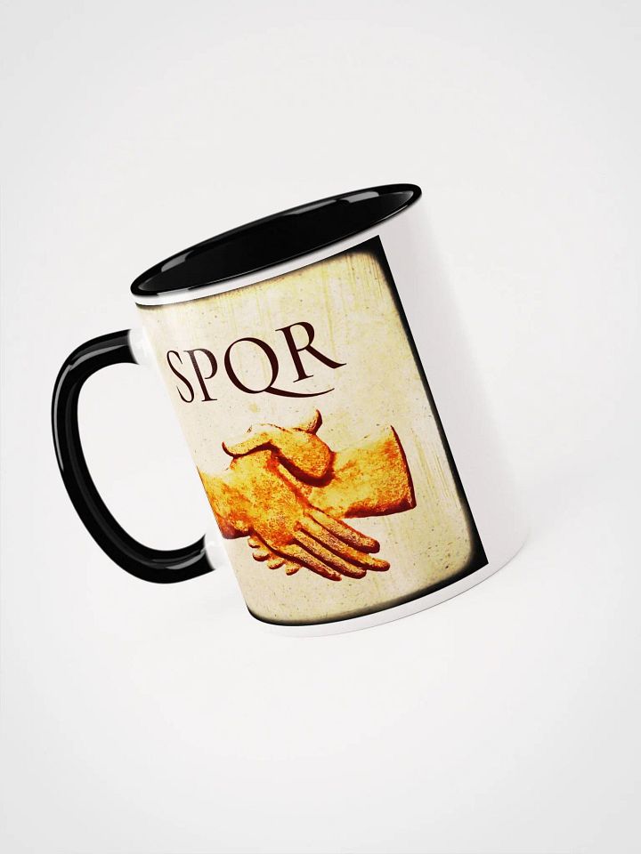 SPQR Romulus Founder Of Rome, Handshake Concordia, Roman Art 2nd Century AD, Coffee & Tea Mug product image (2)