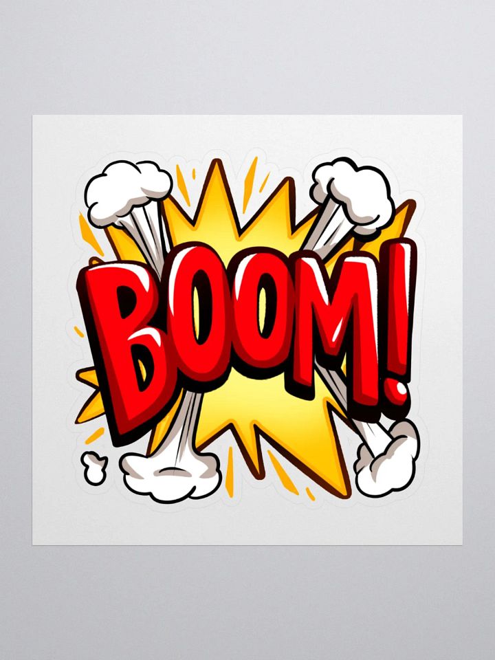 BOOM Kiss Cut Sticker product image (1)