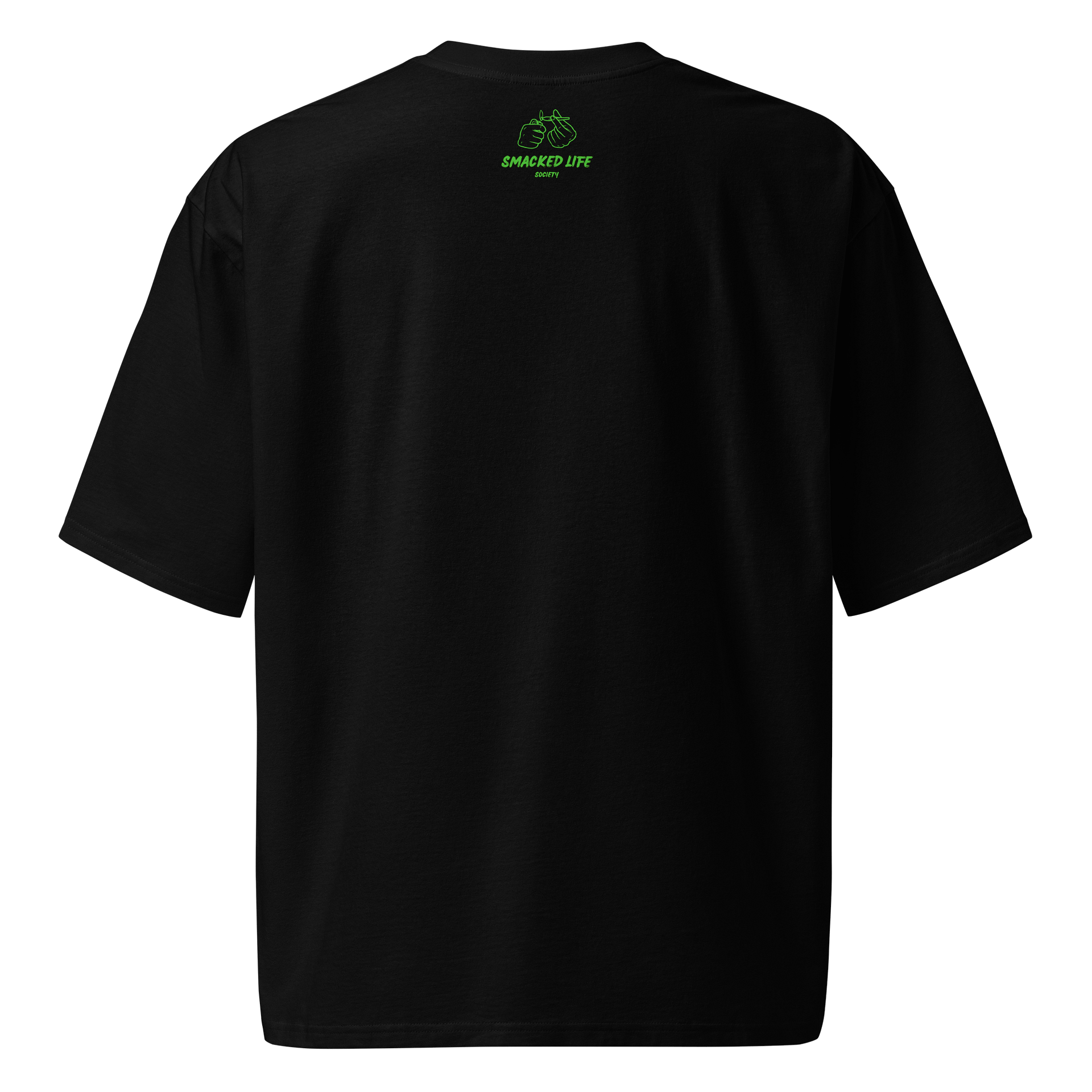Too Smacked To Argue – Alien Ski Mask Tee (Black & White Edition) product image (4)