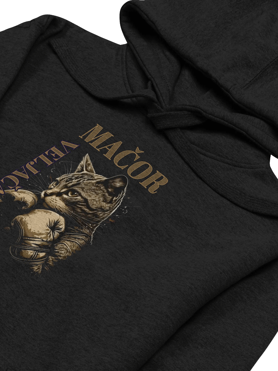Mačor Veljača Boxing Cat Premium Hoodie product image (3)
