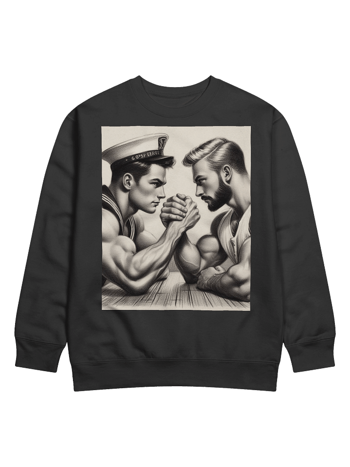 Up Close and Personal Sailors Tom of Finland Tribute Gay Pride Graphic Design Premium Sweatshirt product image (1)