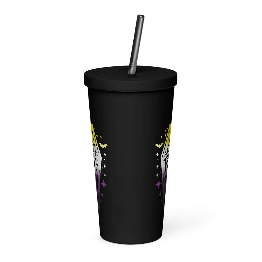 Little Ray Nonbinary Flag Insulated Tumbler product image (3)
