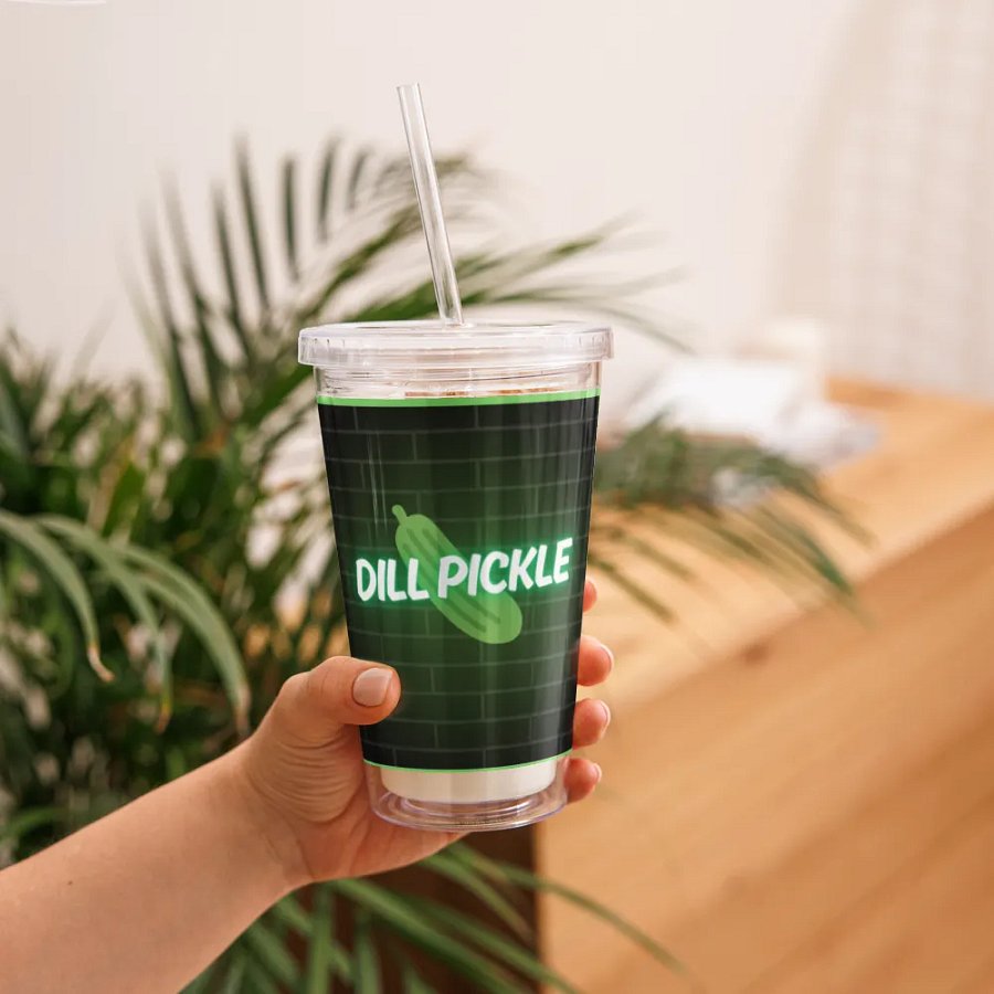 Neon Dill Pickle 16 oz Tumbler product image (11)