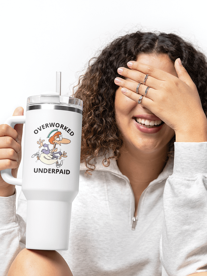 Overworked/Underpaid 40oz Tumbler product image (1)