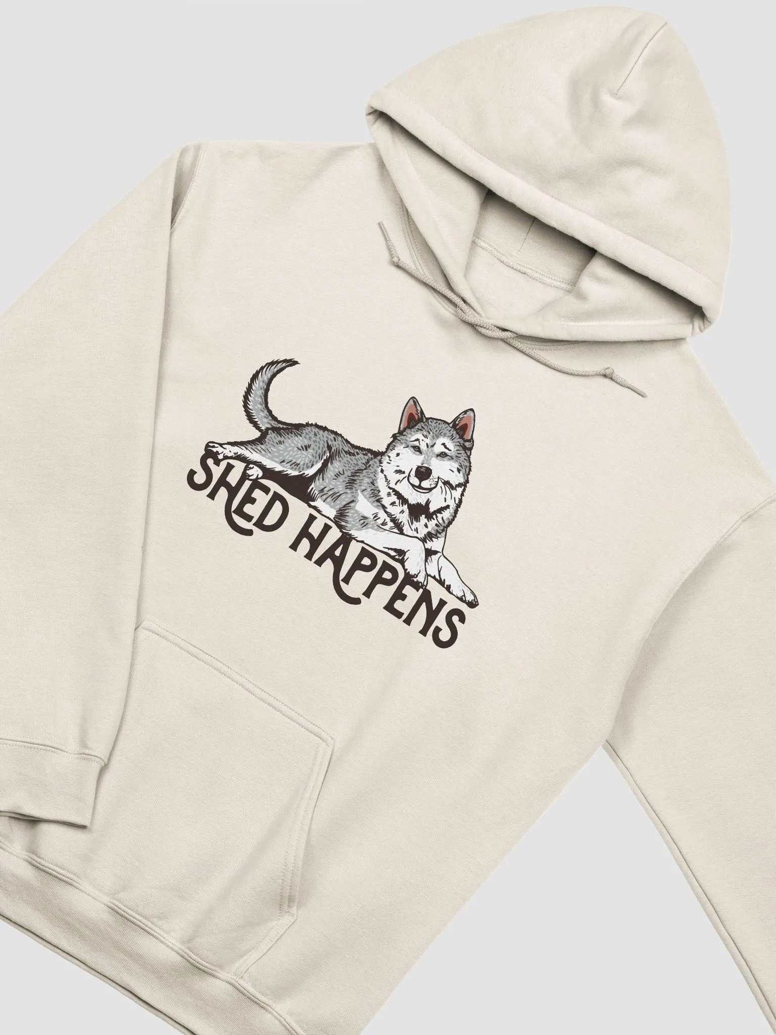 Shed Happens Hooded Sweatshirt of a Siberian Husky | Funny Hoodie for Siberian Husky Paw-rents product image (22)