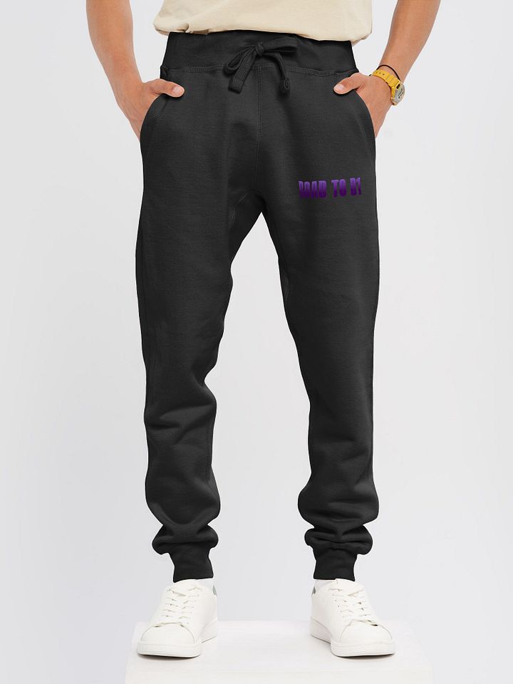 Troy Hornbeck - ROAD TO D1 - Black Sweatpants with PURPLE product image (2)
