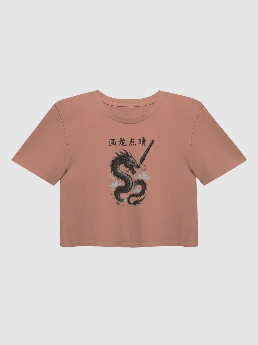 Paint a dragon and dot the eyes crop top by dark alphabet product image (1)