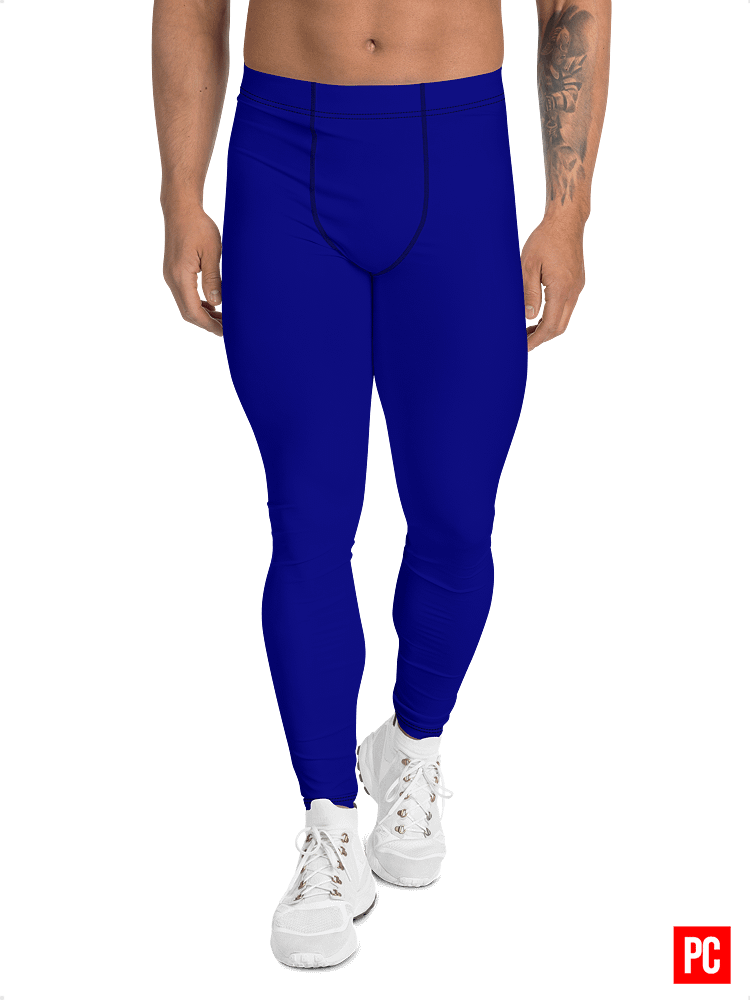 Plain Color Navy Blue Leggings product image (1)