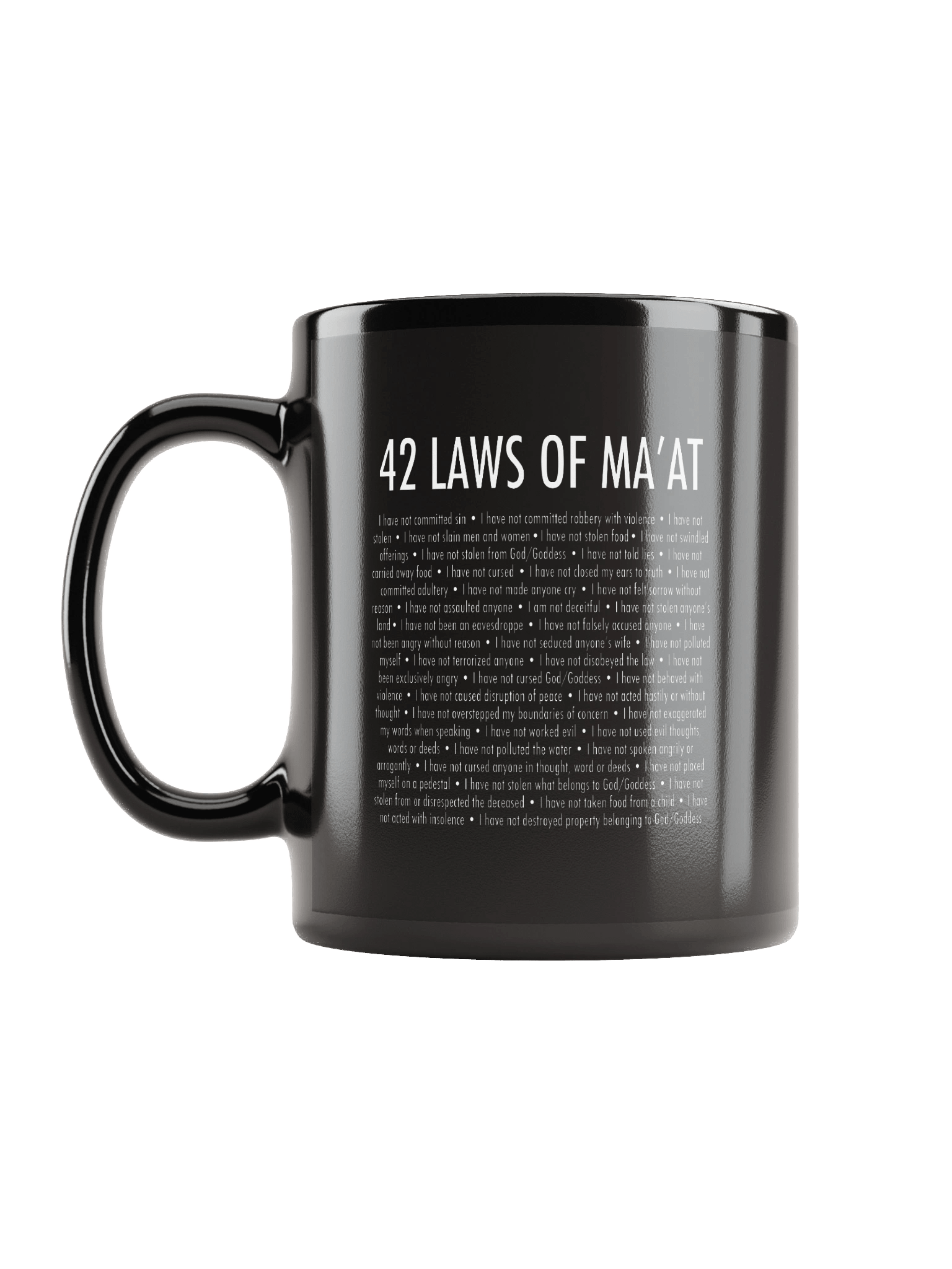42 LAWS OF MA'AT - Black Mug product image (6)