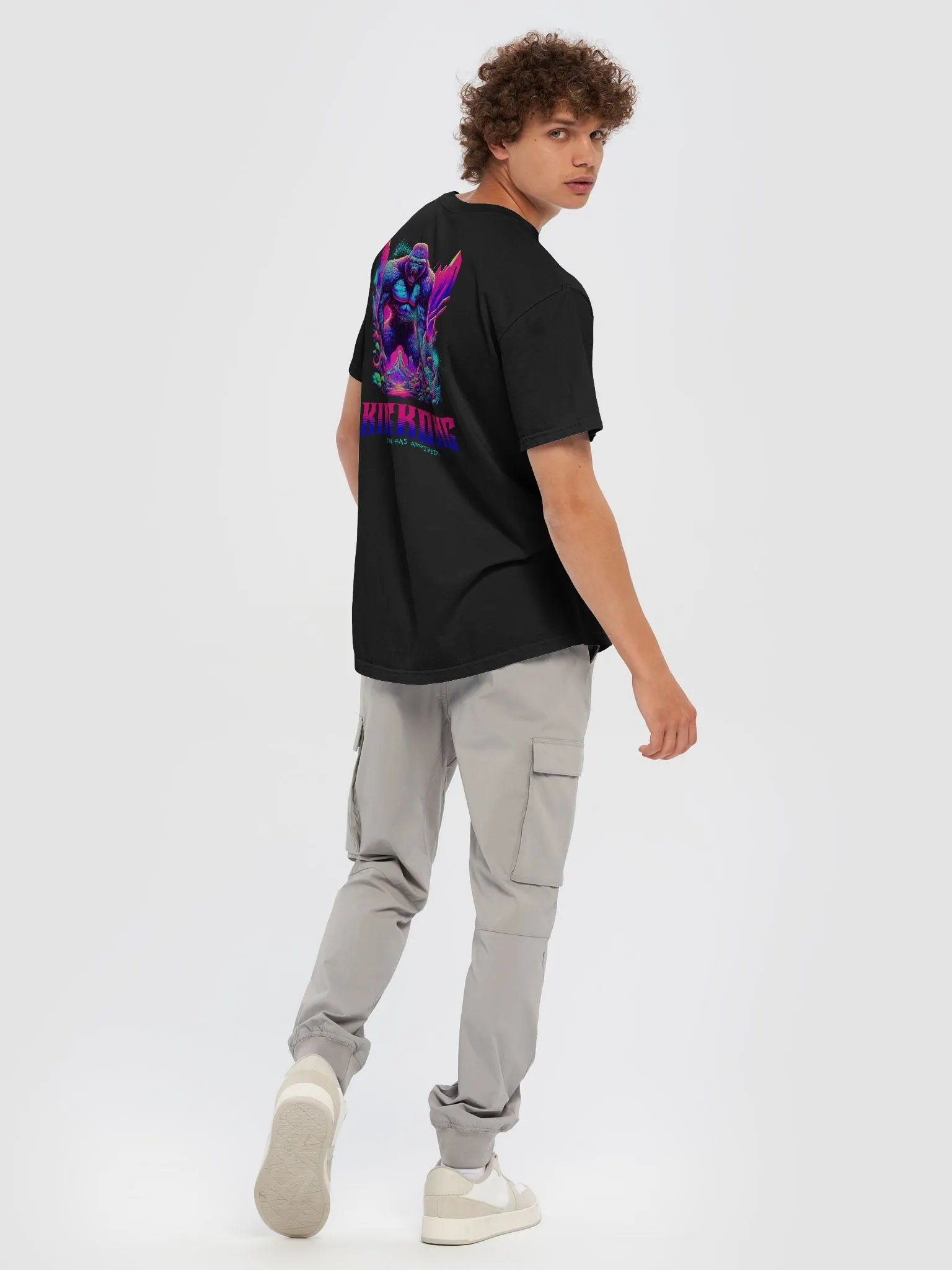 The King has Arrived with this Retro KINGKONG Gradient Text Heavyweight Tee product image (13)