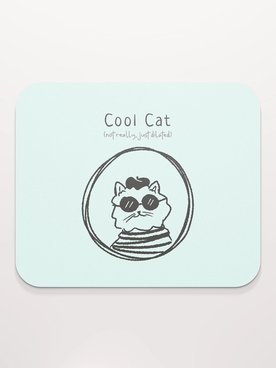 Dilated Cool Cat Mouse Pad product image (2)