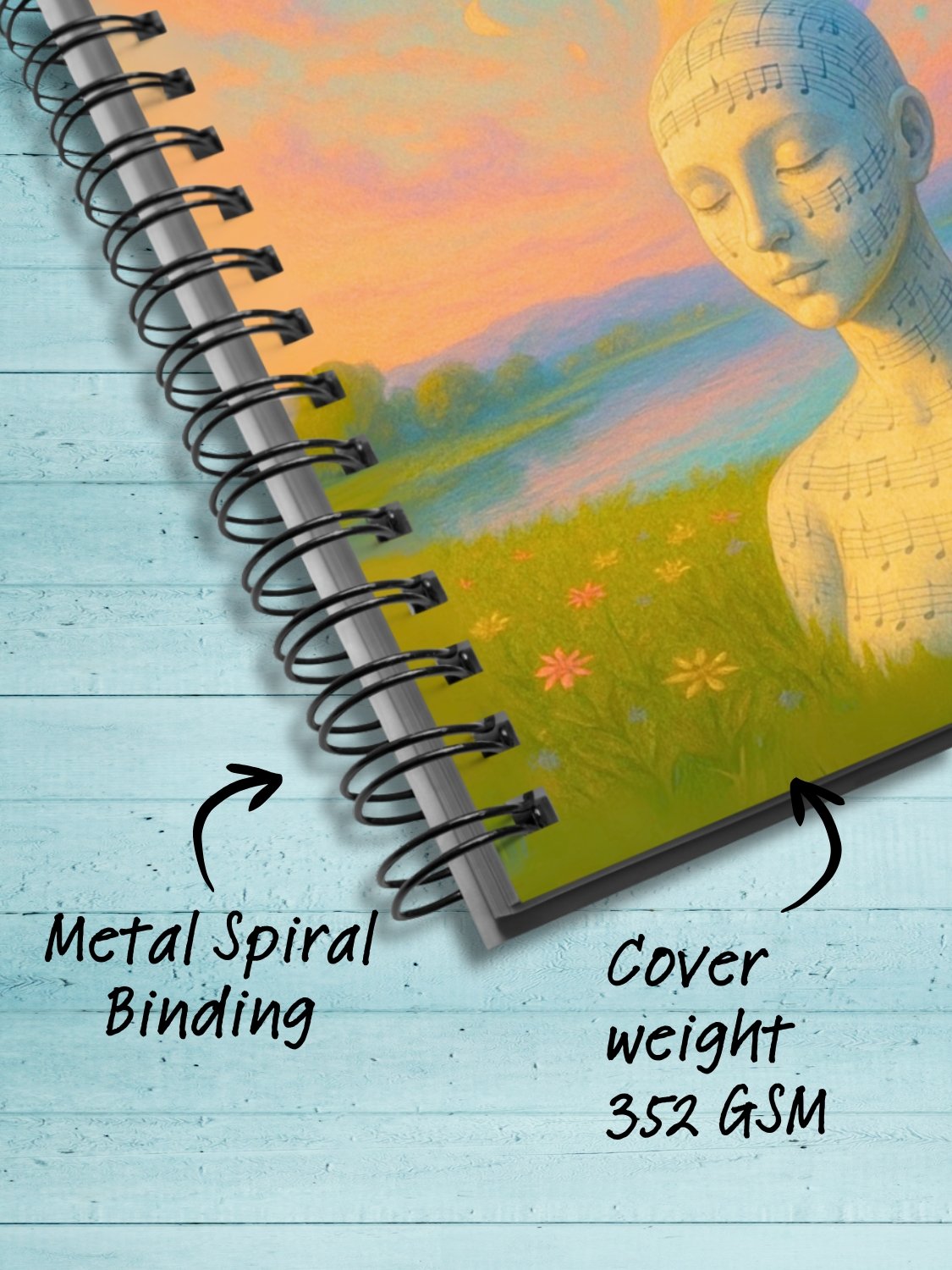 Radiant Reverie - Spiral Journal Notebook product image (4)