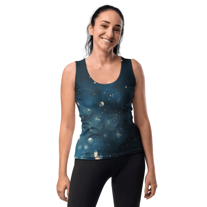 Starry Night Fitted Tank Top product image (1)