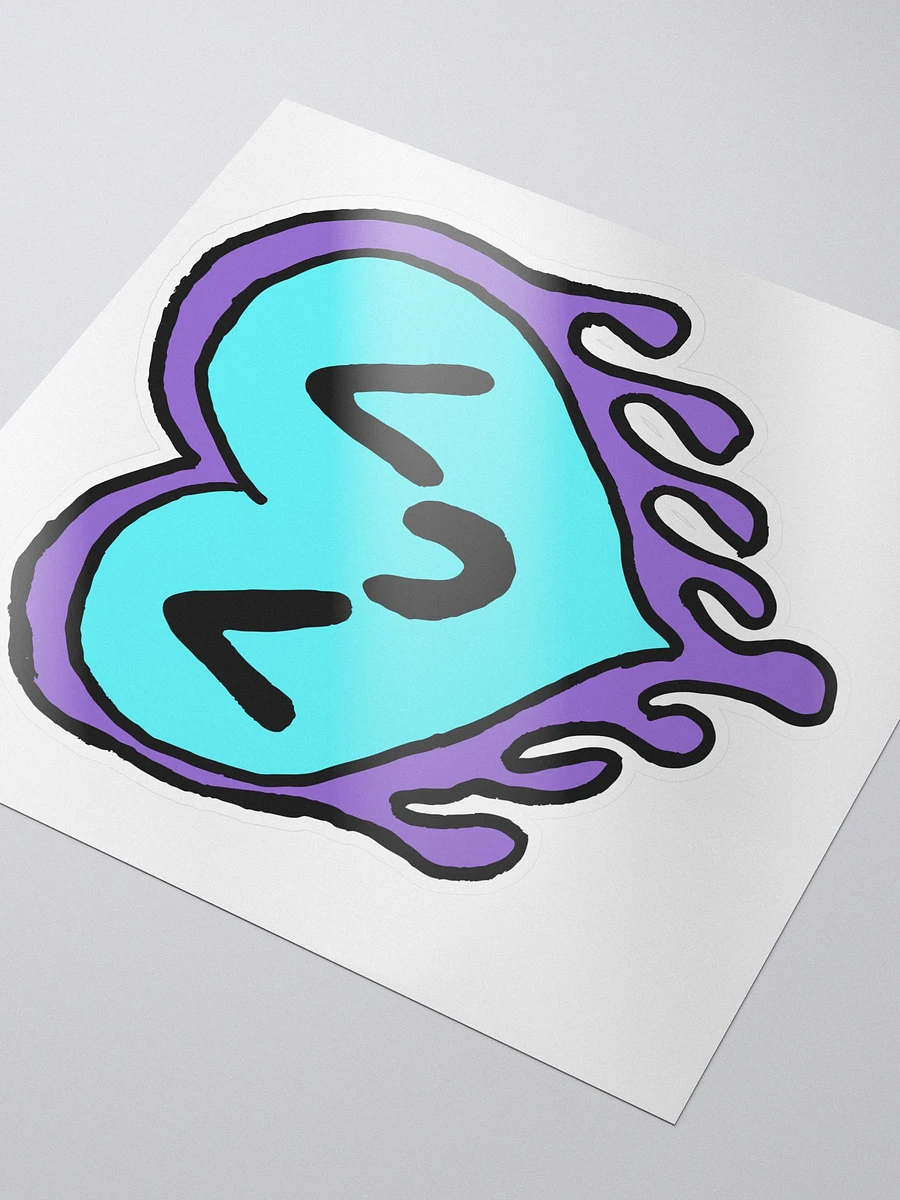melting heart sticker product image (3)