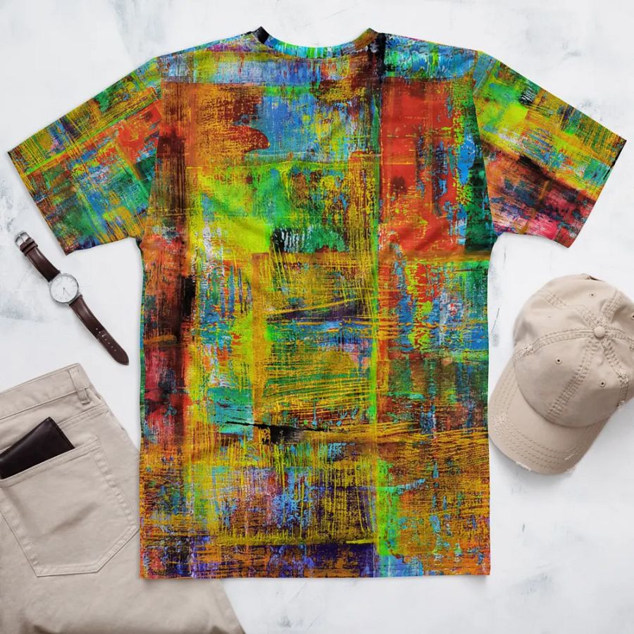 original artwork by b.reters, abstract squeegee technique printed on tshirt product image (6)