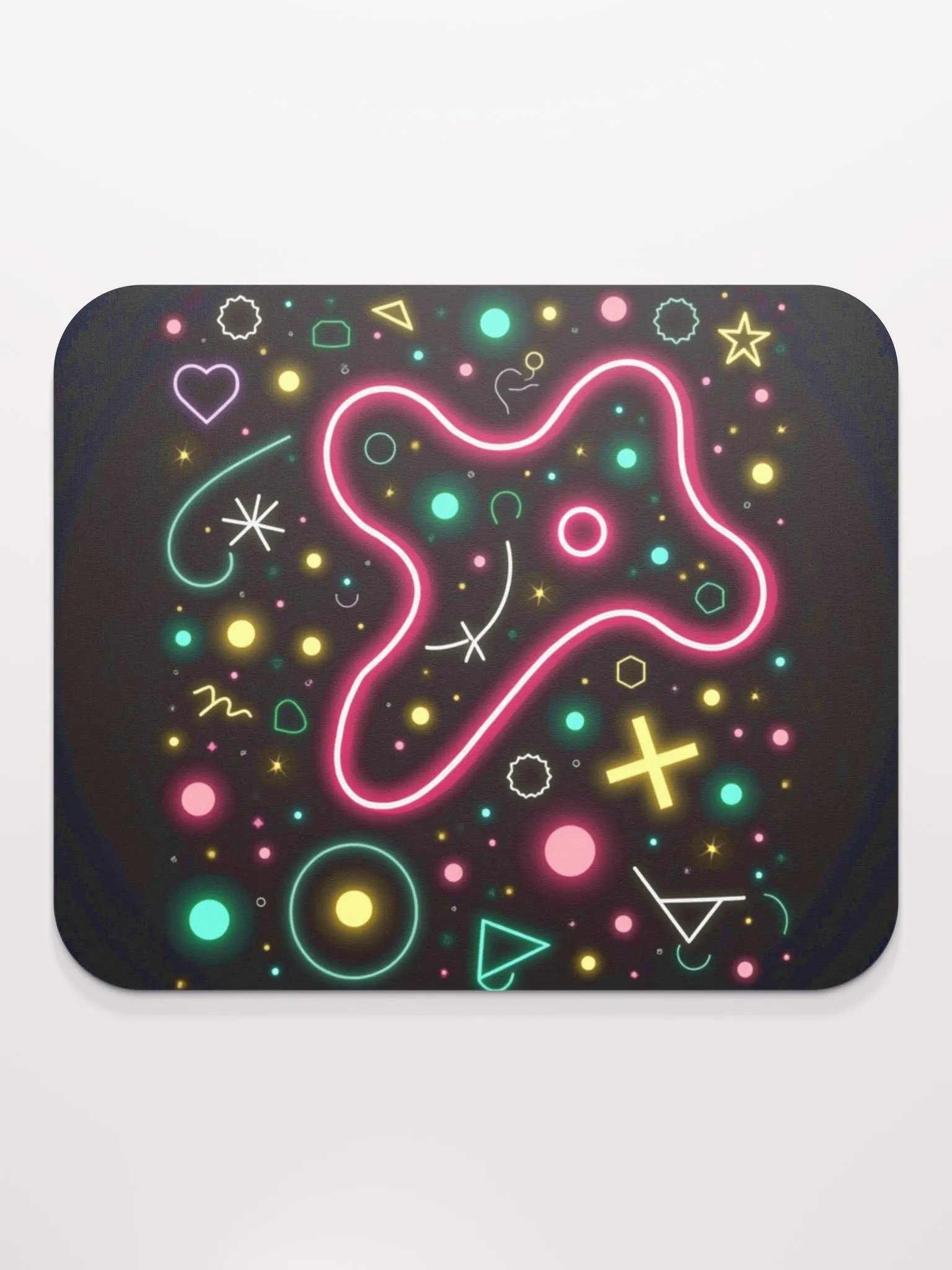 Neon Geometric Mouse Pad product image (2)