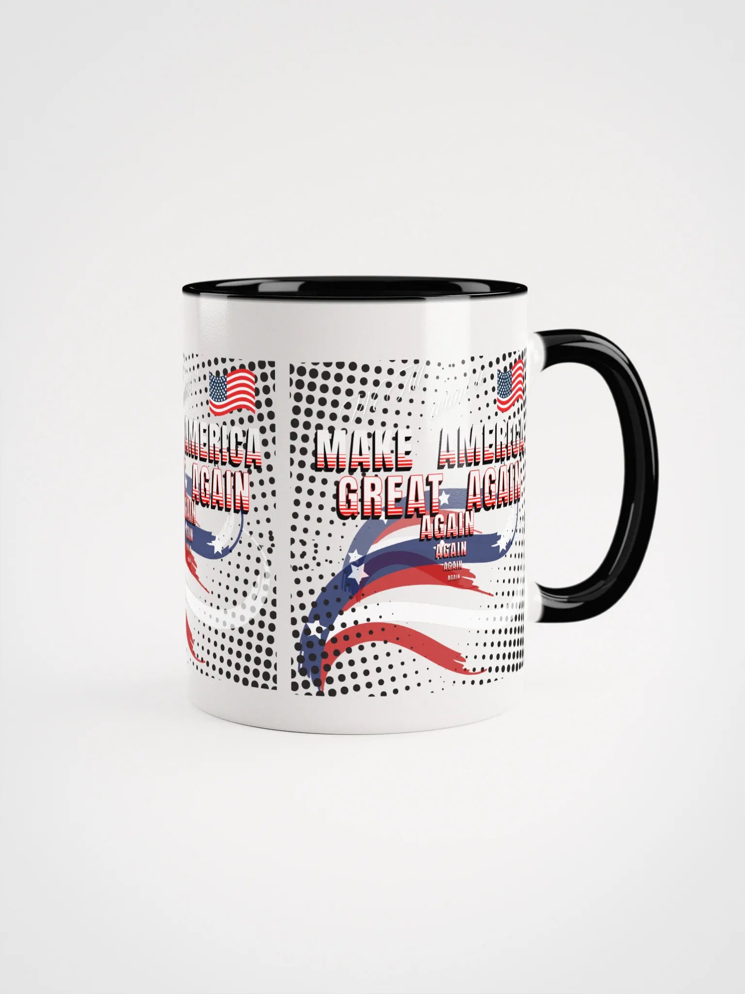 Black Mug Make America Great Again for all the Patriots dads moms product image (1)