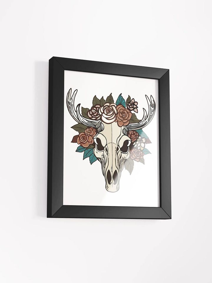 Vibrant Mousse And Flowers Wood Framed Matte Poster product image (29)