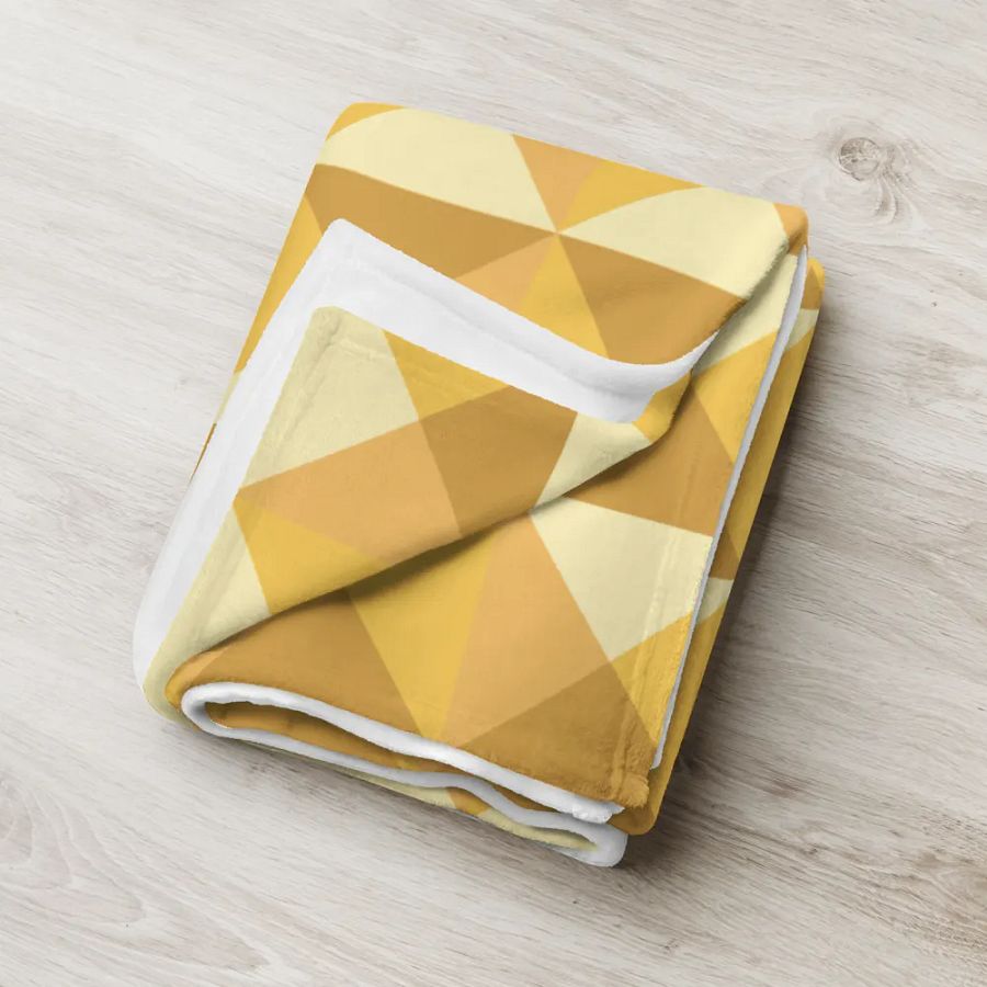 Throw Blanket 💛 I will focus my energy on what's good for me (127 × 153 cm) product image (6)