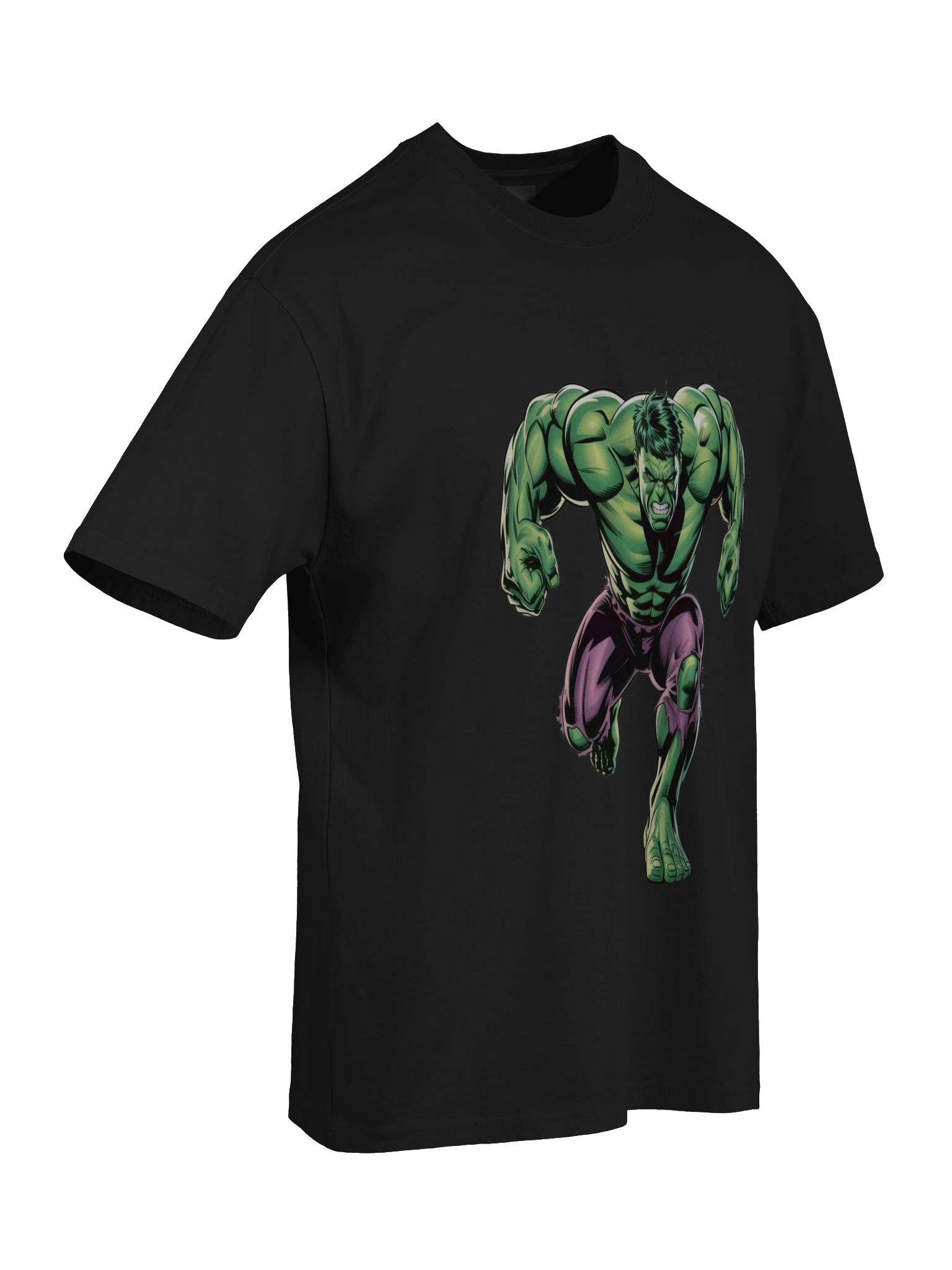 Monstrous Lurk: Hulk Shadowed Prowl Oversized Faded T-Shirt product image (8)