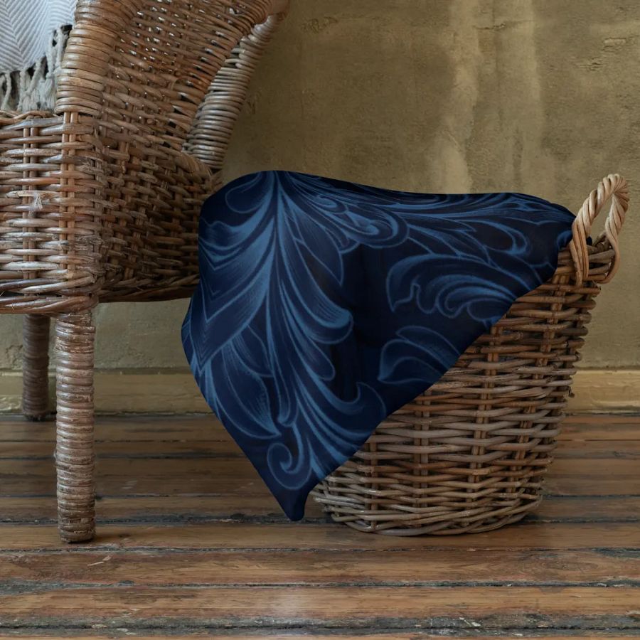 Blue Kaleidoscope Throw Blanket product image (22)