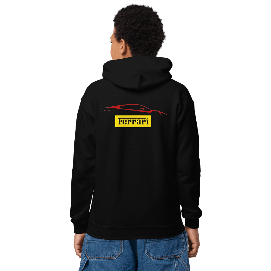 Kids Youth Heavy Blend Hoodie Ferrari Logo product image (4)