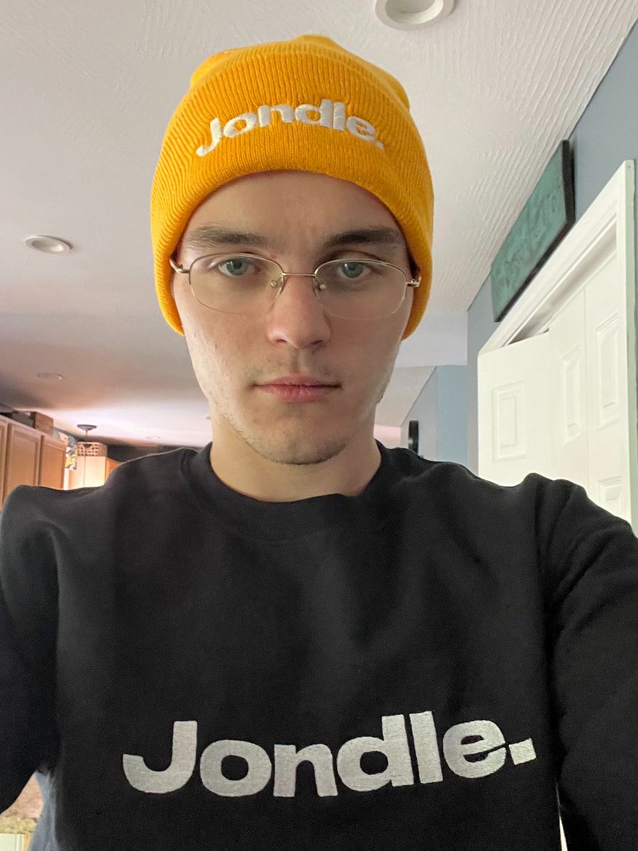 1/1 Signed Gold "Jondle." Beanie (Embroidered) product image (1)